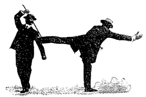 Illustration from Barton-Wright’s “Self Defense with a Walking-Stick”, 1901