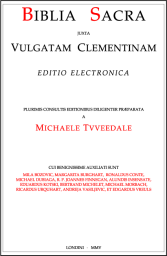 Title page of the Clementine Vulgate, Electronic Edition