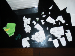Dissolution Shreds of Memory